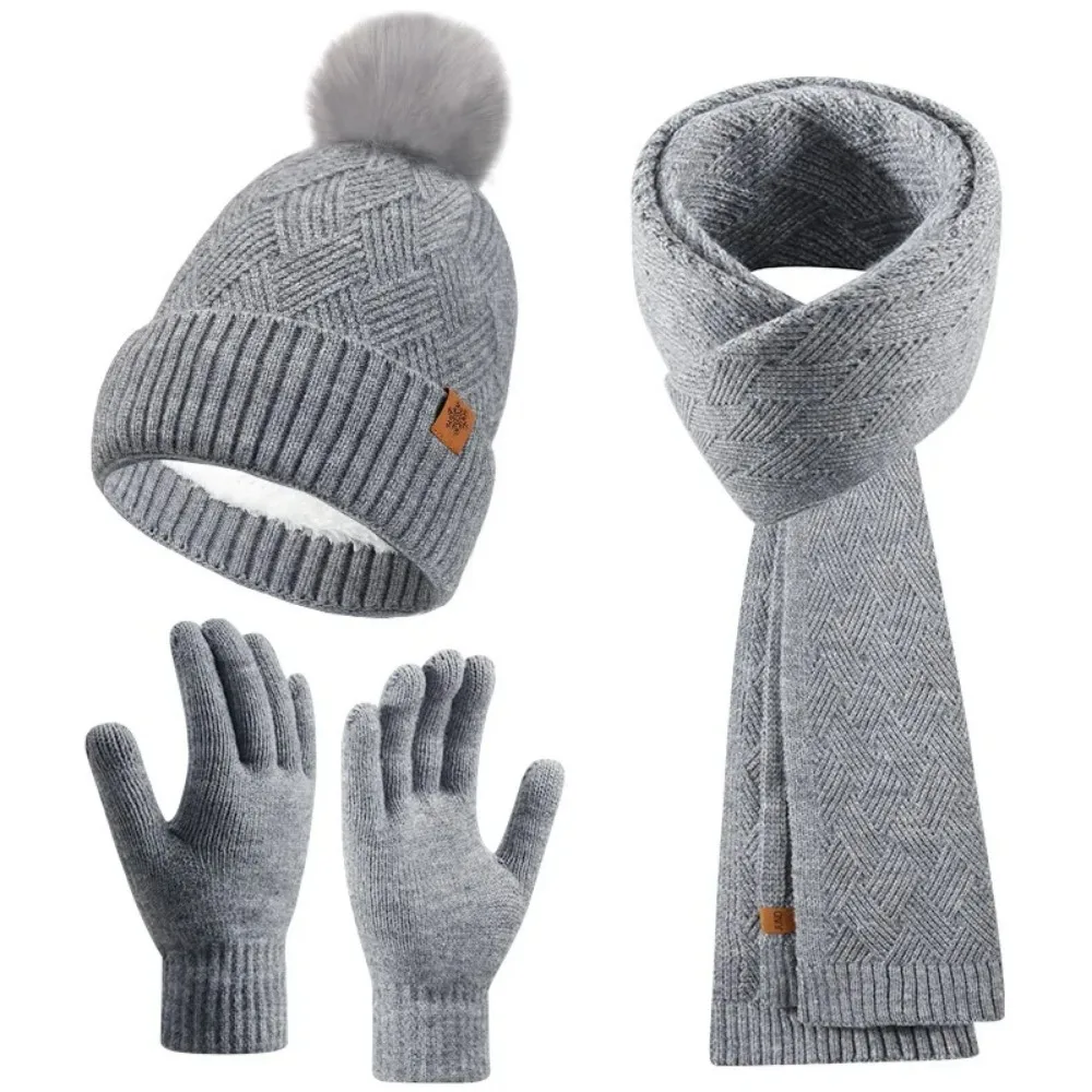 3 шт., теплая однотонная шапка, шарф, перчатки, комплект, теплая утолщенная вязаная шапка, простая модная зимняя шапка-бини, холодная погода
3 шт., теплая однотонная шапка, шарф, перчатки, комплект, теплая утолщенная вязаная шапка, простая модная зимняя шапка-бини, холодная погода