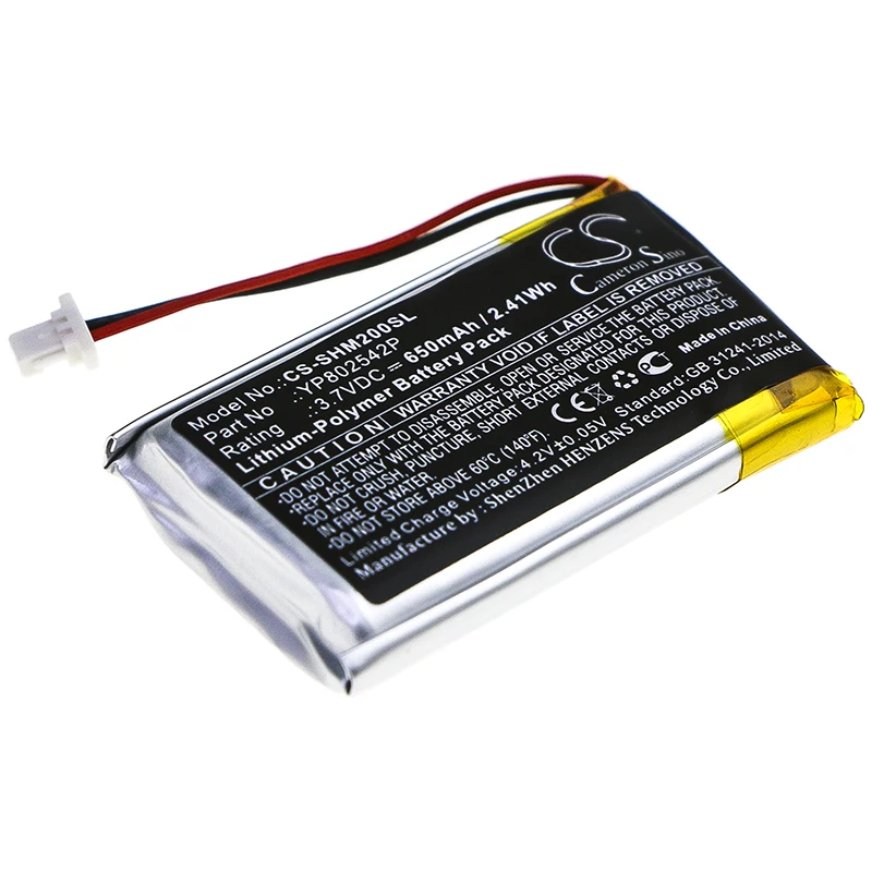 Li-Polymer Wireless Headset Battery for Sena, 3.7V, 650mAh, Compatible Models: SMH-10S, SMH-20S
Li-Polymer Wireless Headset Battery for Sena, 3.7V, 650mAh, Compatible Models: SMH-10S, SMH-20S