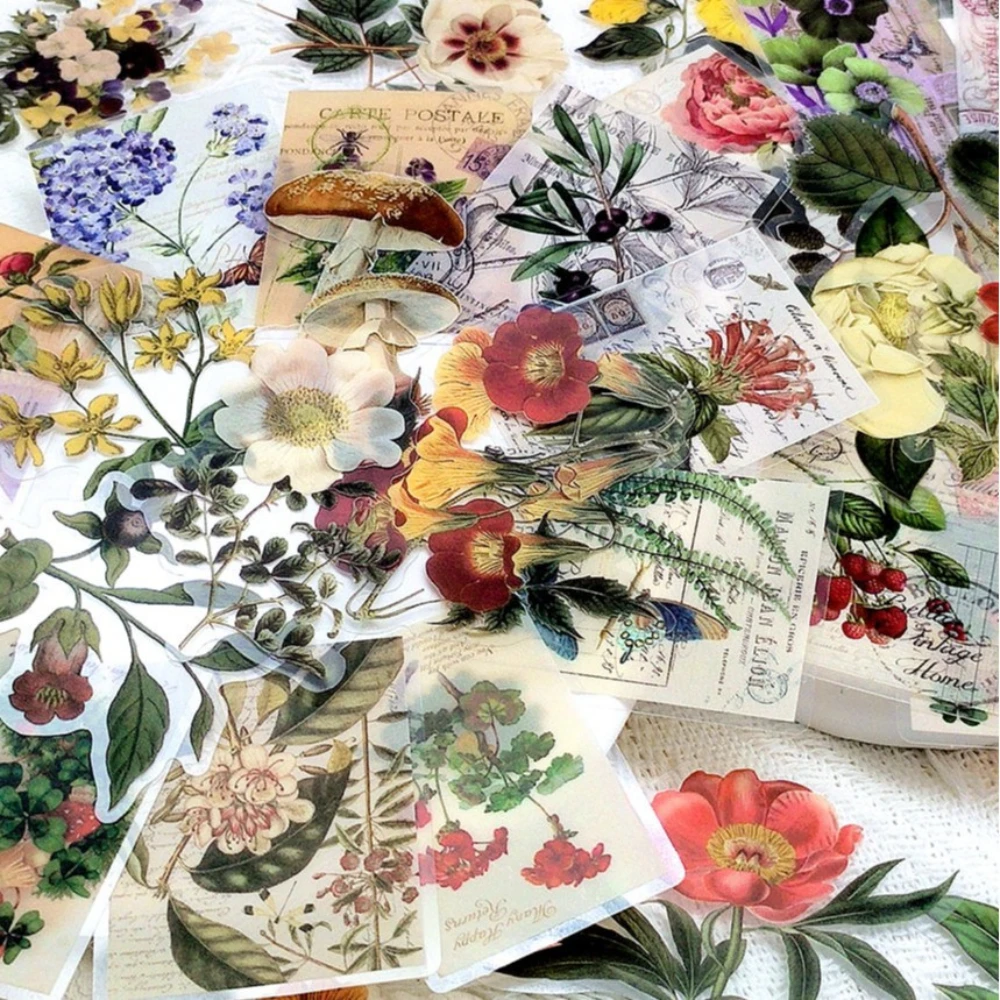 50PCS/Bag Ink Flower Transparent Sticker Book Plant INS DIY Diary Decorative Accounts Laptops Skateboards Graffiti Stickers Pack
50PCS/Bag Ink Flower Transparent Sticker Book Plant INS DIY Diary Decorative Accounts Laptops Skateboards Graffiti Stickers Pack