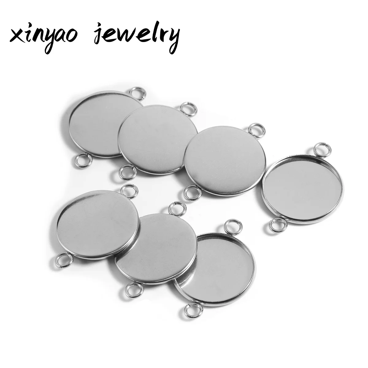 10pcs Stainless Steel Blank Tray Setting Double End Pendant Base Connector ForJewelry Making DIY Necklace Bracelet Accessories
10pcs Stainless Steel Blank Tray Setting Double End Pendant Base Connector ForJewelry Making DIY Necklace Bracelet Accessories