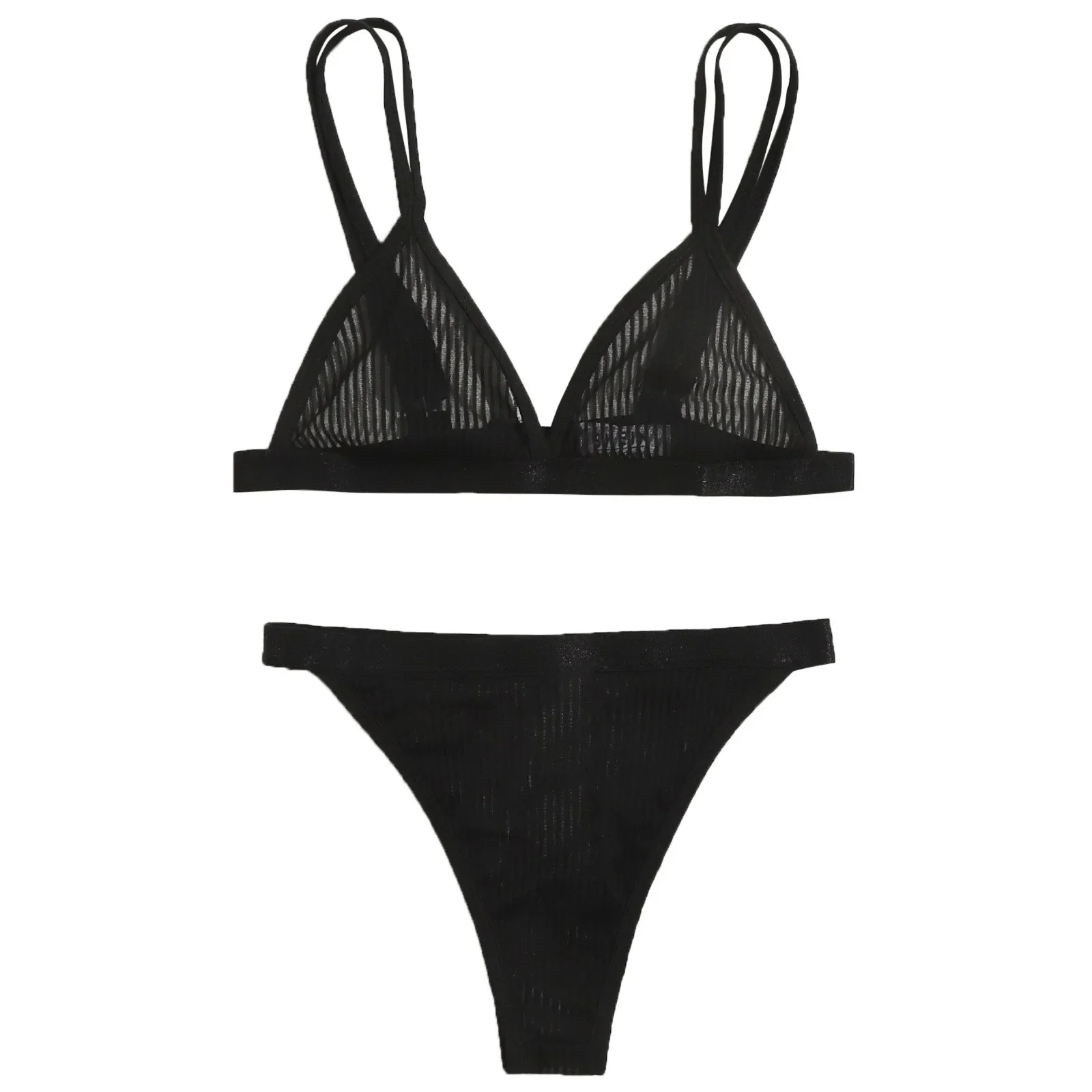 Sheer Mesh Striped Lingerie Set Two Piece Breathable Female Underwear Steel Mesh Underwire Sleepwear Ropa Interior Femenina
Sheer Mesh Striped Lingerie Set Two Piece Breathable Female Underwear Steel Mesh Underwire Sleepwear Ropa Interior Femenina