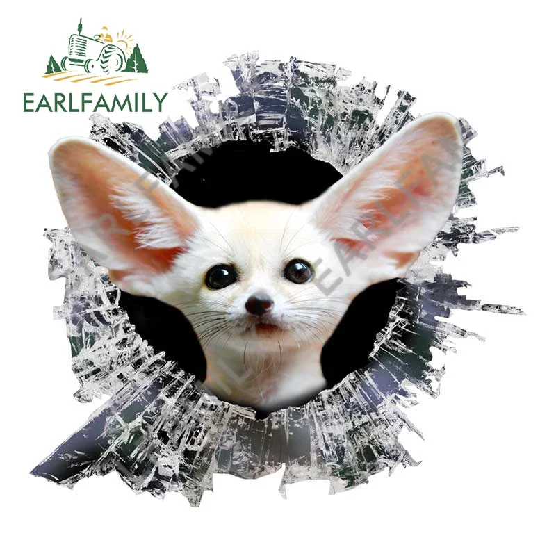 EARLFAMILY 13cm x 11.9cm Broken Glass Animal Fennec Fox Car Window Decal 3D Car Sticker Rear Windshield Crack Stickers
EARLFAMILY 13cm x 11.9cm Broken Glass Animal Fennec Fox Car Window Decal 3D Car Sticker Rear Windshield Crack Stickers