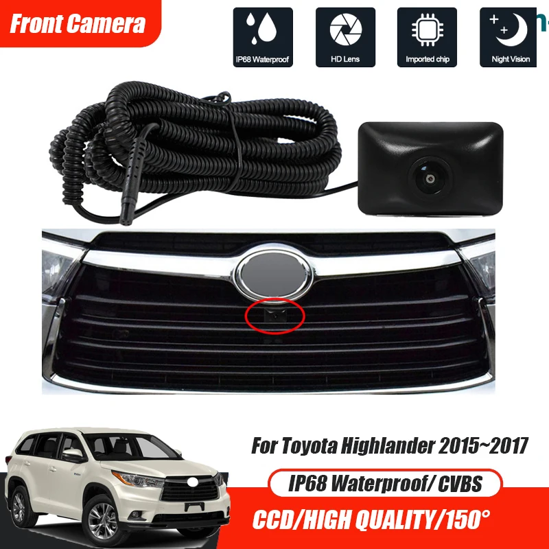 Car Front View Parking CCD Night Vision LOGO Camera 150° Waterproof CVBS HD AHD For Toyota Highlander 2015~2017 Color Camera
Car Front View Parking CCD Night Vision LOGO Camera 150° Waterproof CVBS HD AHD For Toyota Highlander 2015~2017 Color Camera