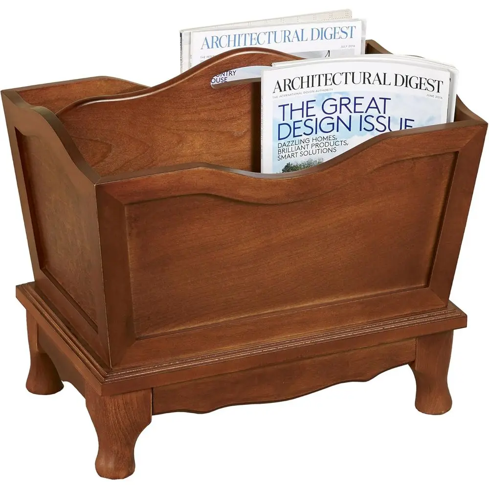 Elegant Walnut Wood Magazine Holder - Ideal for Storing Periodicals, Newspapers, and Magazines
Elegant Walnut Wood Magazine Holder - Ideal for Storing Periodicals, Newspapers, and Magazines