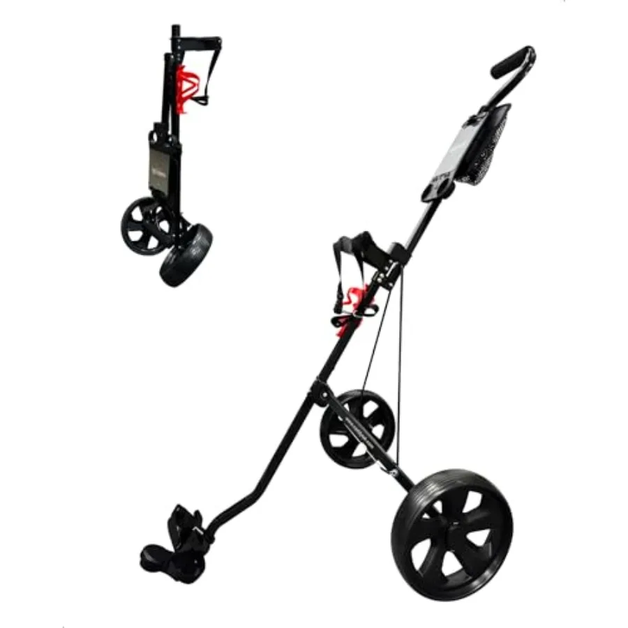 CaddyLite 5.8 Deluxe Golf Pull Cart - Lightweight Folding 2 Wheel Golf Cart with Compact Design, Ergonomic Handle, Maintenance-
CaddyLite 5.8 Deluxe Golf Pull Cart - Lightweight Folding 2 Wheel Golf Cart with Compact Design, Ergonomic Handle, Maintenance-