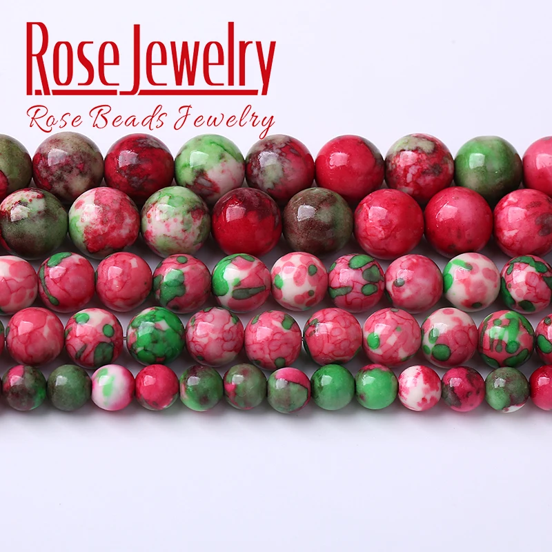 Pink Green Rain Flower Jasper Beads Natural Stone Round Beads For Jewelry Making DIY Bracelet Accessories 4 6 8 10 12mm 15" Inch
Pink Green Rain Flower Jasper Beads Natural Stone Round Beads For Jewelry Making DIY Bracelet Accessories 4 6 8 10 12mm 15" Inch