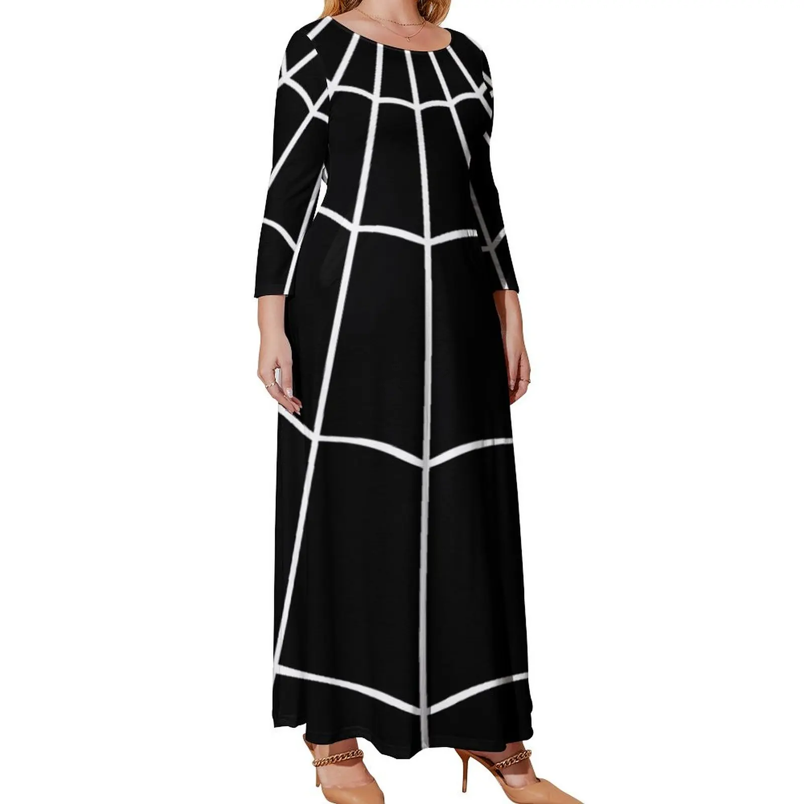 Spider Web - Black Long Sleeved Dress Women's summer long dress sexy dress for women
Spider Web - Black Long Sleeved Dress Women's summer long dress sexy dress for women