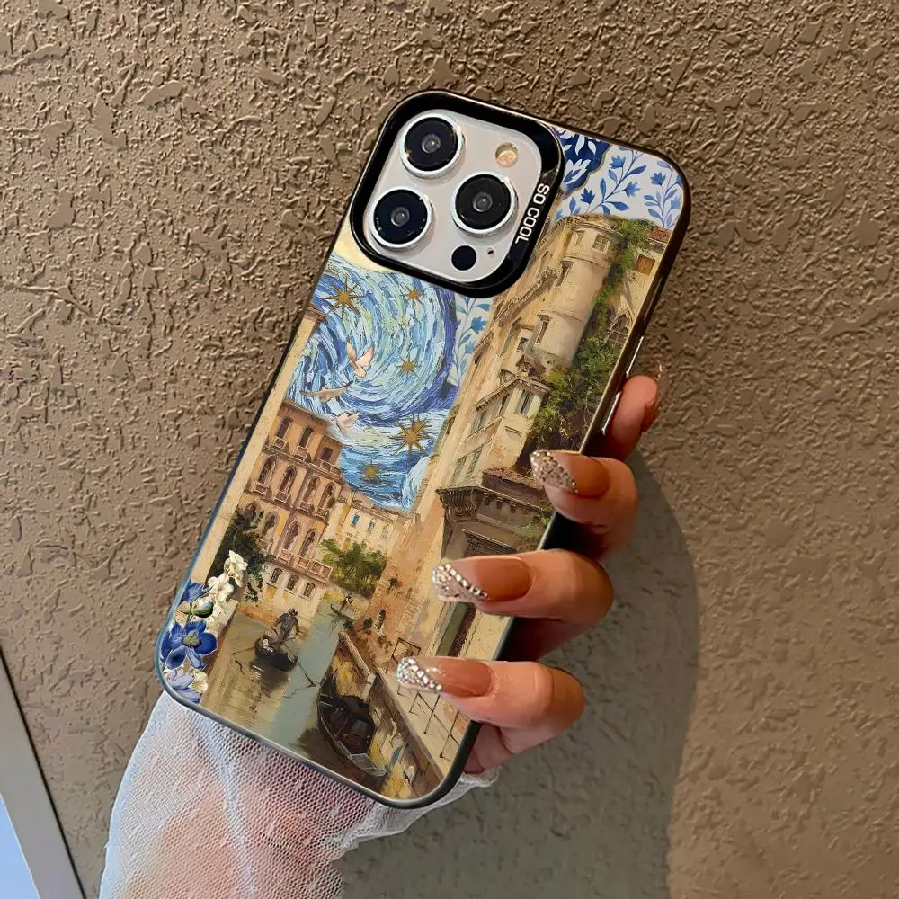 Винтажный чехол для телефона Van Gogh Starry Night, противоударный и противоскользящий, матовый, подходит для iPhone 16, 15, 14, 13, 12, 11 Pro Max Plus Mini
Винтажный чехол для телефона Van Gogh Starry Night, противоударный и противоскользящий, матовый, подходит для iPhone 16, 15, 14, 13, 12, 11 Pro Max Plus Mini