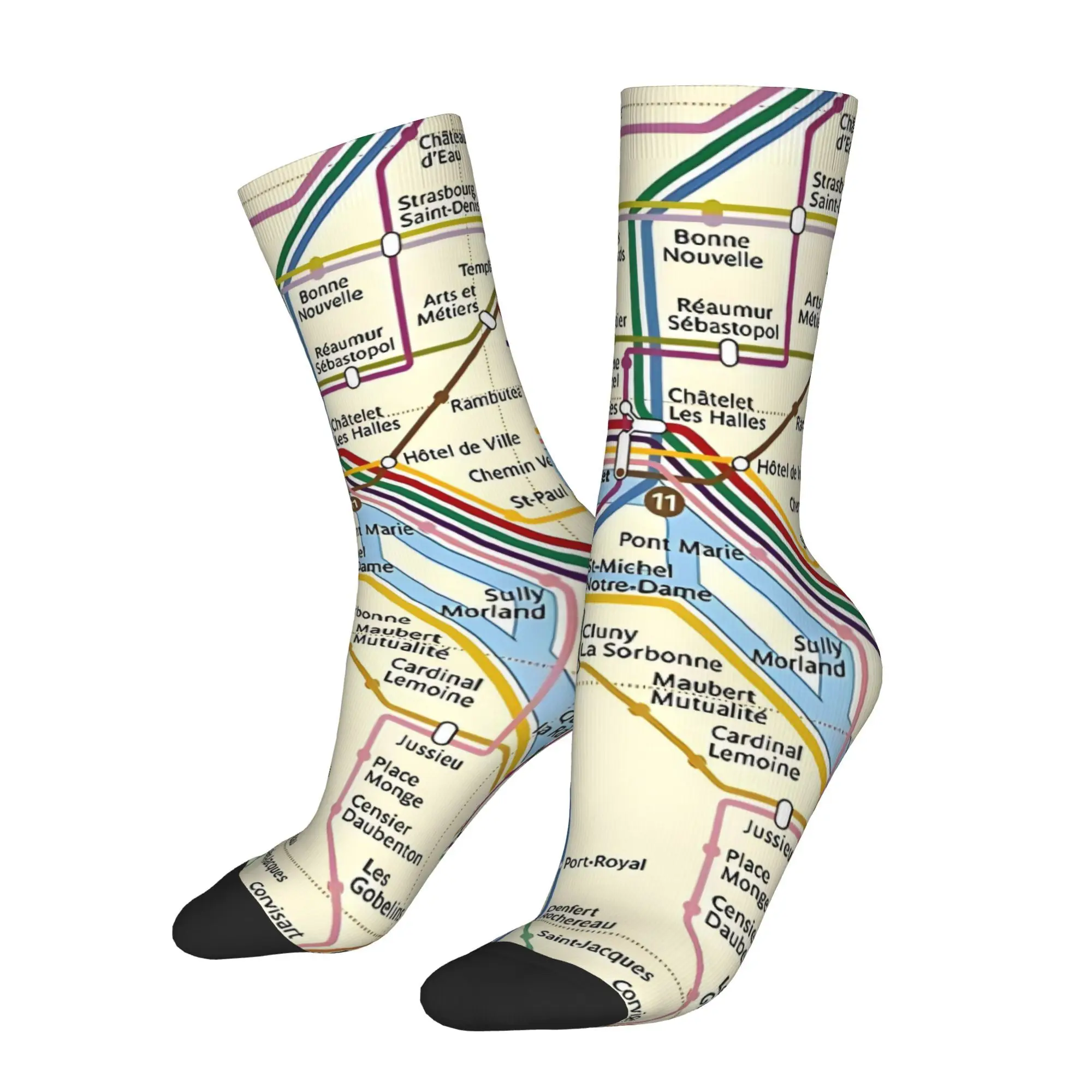 Funny Sock for Men Paris METRO Map Pattern Hip Hop Harajuku Happy Quality Pattern Printed Crew Sock Casual Gift
Funny Sock for Men Paris METRO Map Pattern Hip Hop Harajuku Happy Quality Pattern Printed Crew Sock Casual Gift