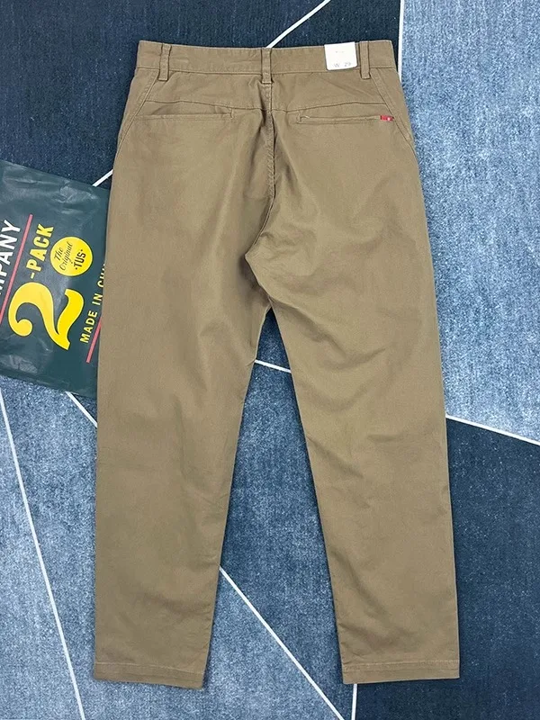 Мужские повседневные брюки из высококачественного чистого хлопка, прямого кроя, в американском ретро-стиле, цвета хаки, зауженные, весенние, длинные
Мужские повседневные брюки из высококачественного чистого хлопка, прямого кроя, в американском ретро-стиле, цвета хаки, зауженные, весенние, длинные