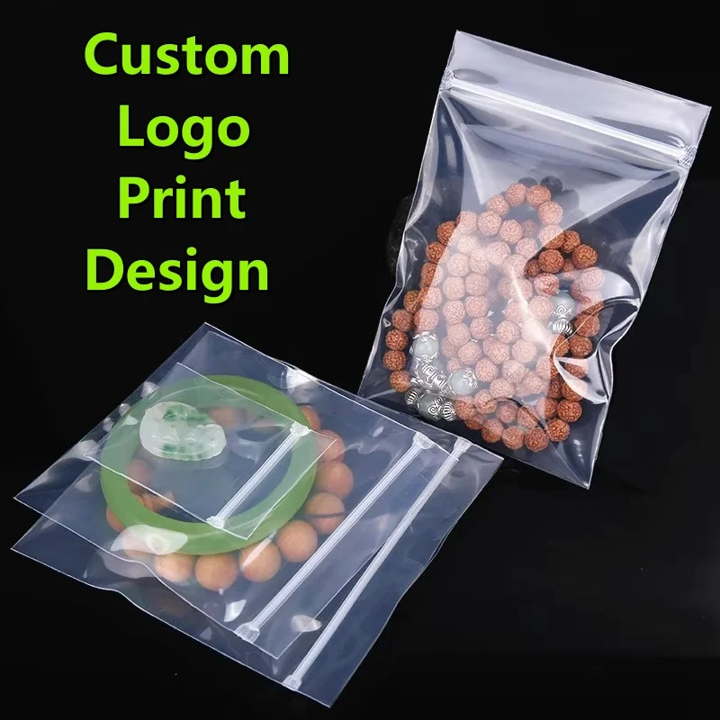 100PCS 30Wire PPE Clear Soft Plastic Ziplock Bag DIY Custom Logo Antioxidant Jewelry Chain Bracelet Trinkets Beads Gifts Pouches
100PCS 30Wire PPE Clear Soft Plastic Ziplock Bag DIY Custom Logo Antioxidant Jewelry Chain Bracelet Trinkets Beads Gifts Pouches