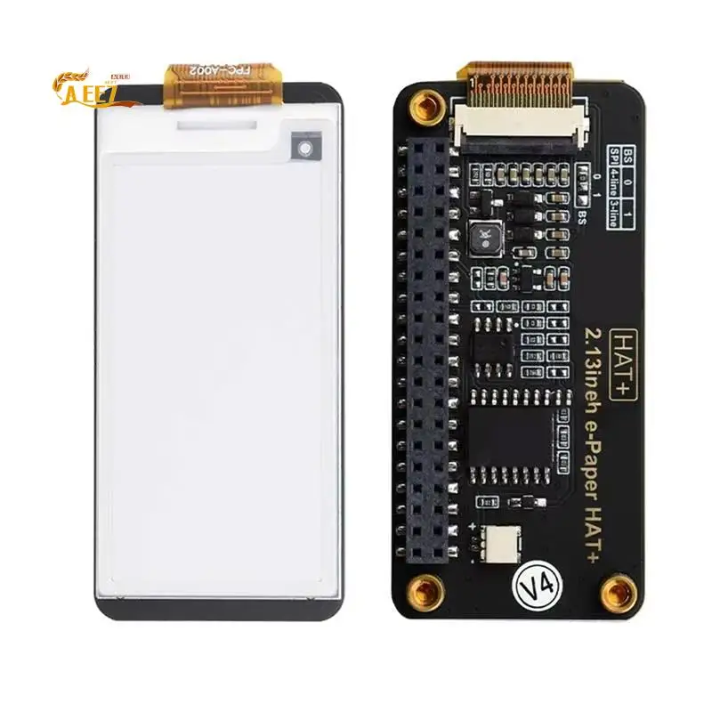 AEE7-2.13Inch E Paper HAT+ Black-White SPI 250X122 Pixels E-Ink For Raspberry Pi 5/4B/Zero/Zero W /Jetson Nano /Sunrise X3 Pi
AEE7-2.13Inch E Paper HAT+ Black-White SPI 250X122 Pixels E-Ink For Raspberry Pi 5/4B/Zero/Zero W /Jetson Nano /Sunrise X3 Pi