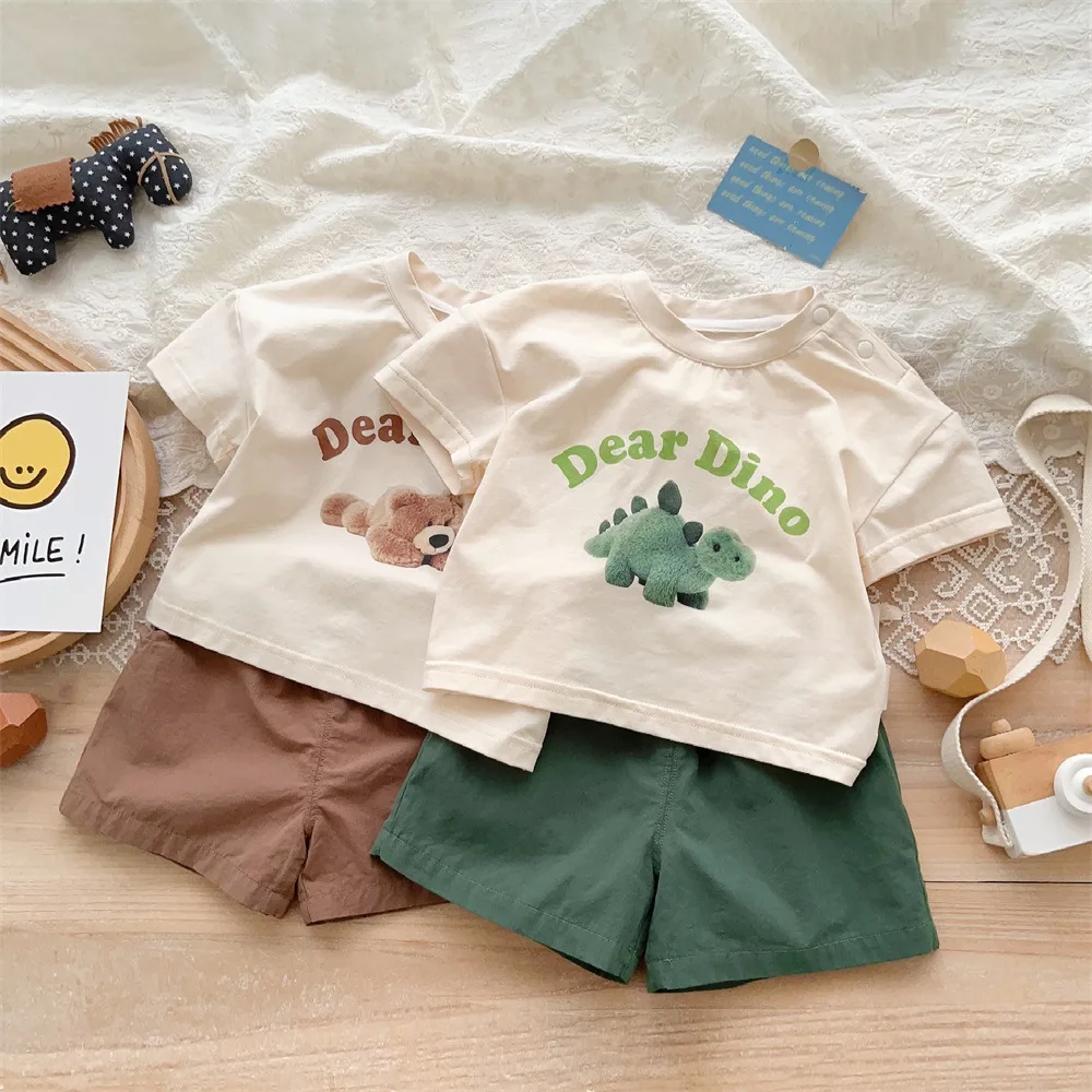 Jenny&Dave Baby 2023 Summer Short Sleeve Two Piece Super Cute Shorts Set 0-2 Year Old Baby Cartoon Letter Clothing Thin Fit Chil
Jenny&Dave Baby 2023 Summer Short Sleeve Two Piece Super Cute Shorts Set 0-2 Year Old Baby Cartoon Letter Clothing Thin Fit Chil