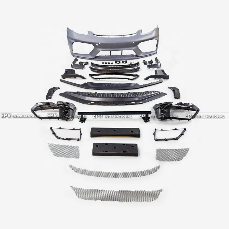 PP Material Auto Full Body Kits for Porsches 718 Boxster Cayman 982 GT4RS Type with rear GT spoiler primed
PP Material Auto Full Body Kits for Porsches 718 Boxster Cayman 982 GT4RS Type with rear GT spoiler primed