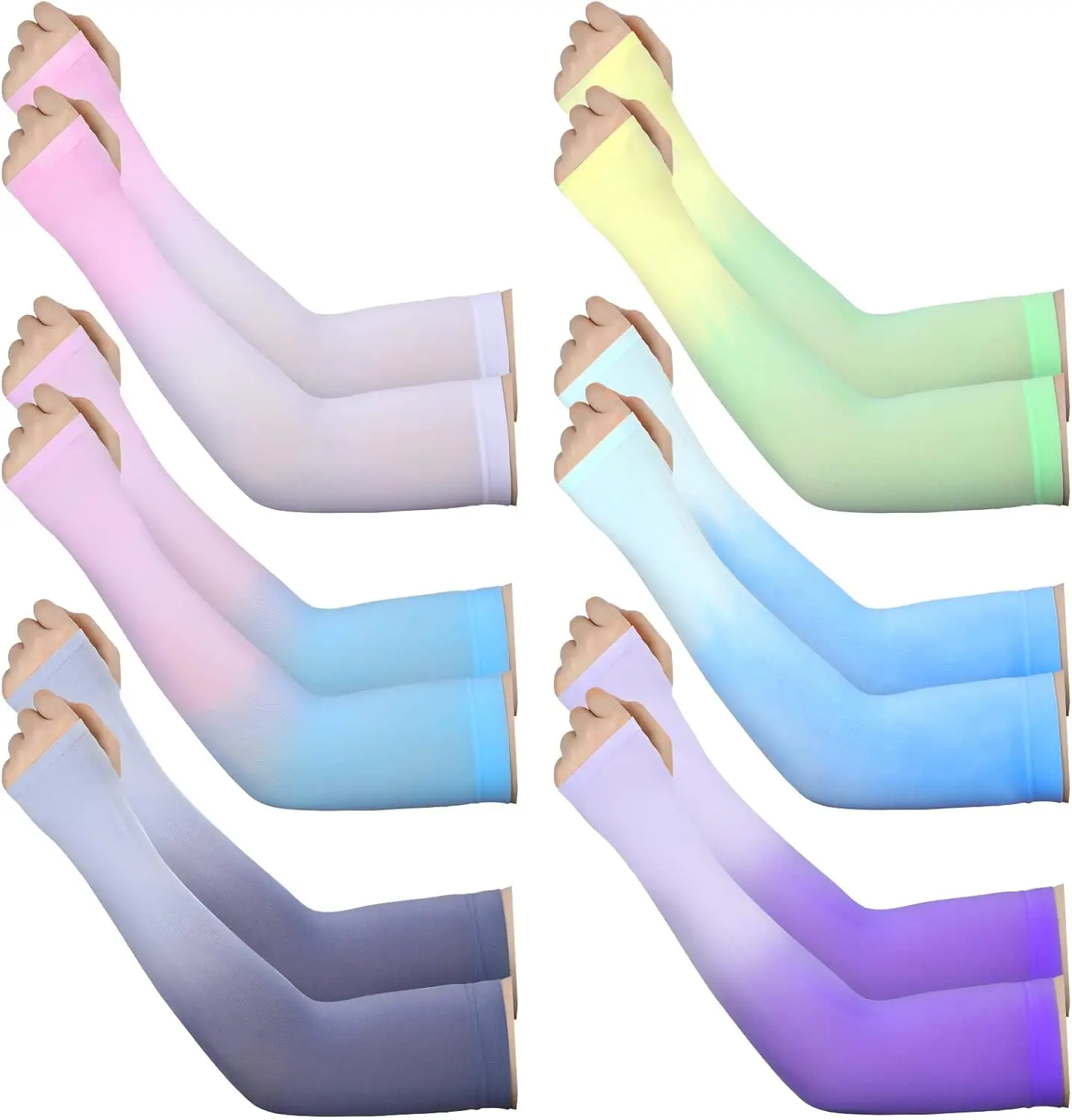 6 Pairs UV Sun Protection Arm Sleeves for Women Men Cooling Compression
6 Pairs UV Sun Protection Arm Sleeves for Women Men Cooling Compression