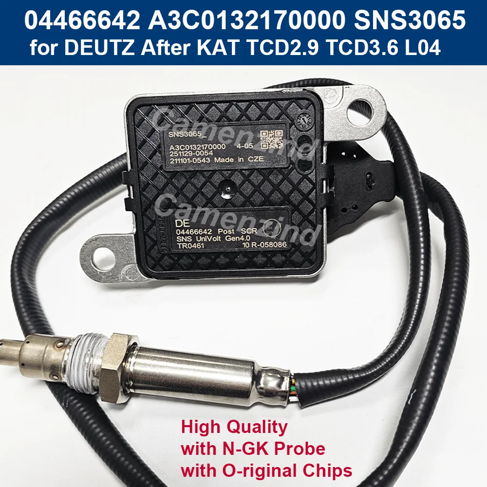 High Quality 04466642 Nitrogen Oxide Sensor Nox Sensor For DEUTZ After KAT TCD2.9 TCD3.6 L04 A3C0132170000 0446-6642 SNS3065
High Quality 04466642 Nitrogen Oxide Sensor Nox Sensor For DEUTZ After KAT TCD2.9 TCD3.6 L04 A3C0132170000 0446-6642 SNS3065