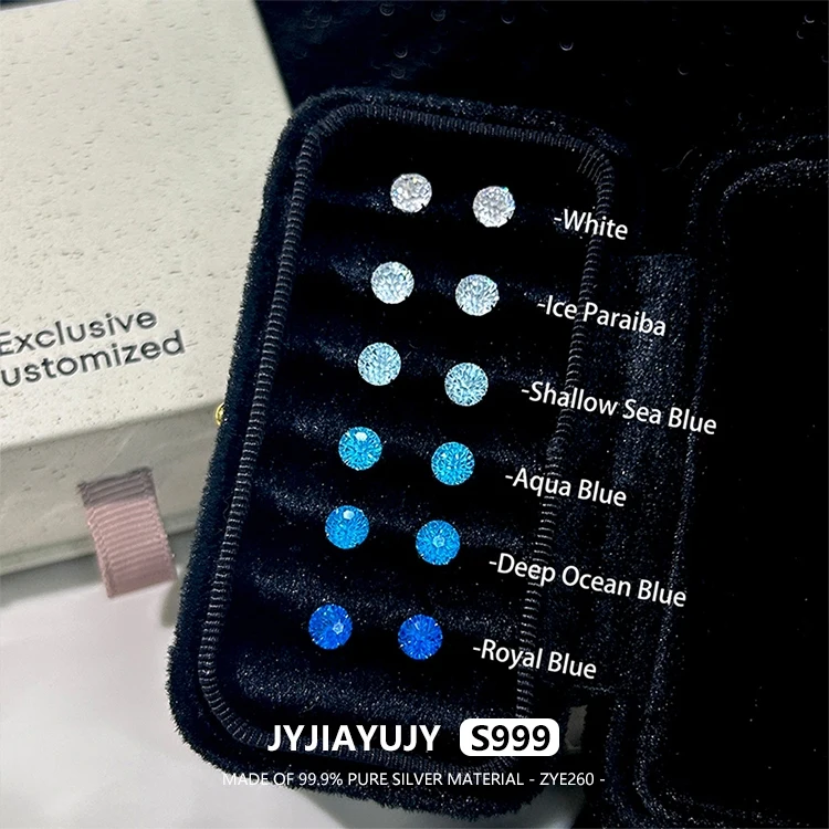 JYJIAYUJY 100% цельно оригинальные серьги-гвоздики из чистого серебра S99, 5 мм, огранка циркона, модные ювелирные изделия, подарок на каждый день ZYE260
JYJIAYUJY 100% цельно оригинальные серьги-гвоздики из чистого серебра S99, 5 мм, огранка циркона, модные ювелирные изделия, подарок на каждый день ZYE260