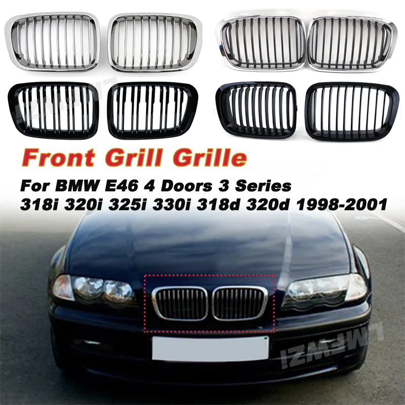 Для BMW 3 серии E46 4-дверная 318i 320i 325i 330i 318d 320d 1998-2001 передняя решетка почек
Для BMW 3 серии E46 4-дверная 318i 320i 325i 330i 318d 320d 1998-2001 передняя решетка почек