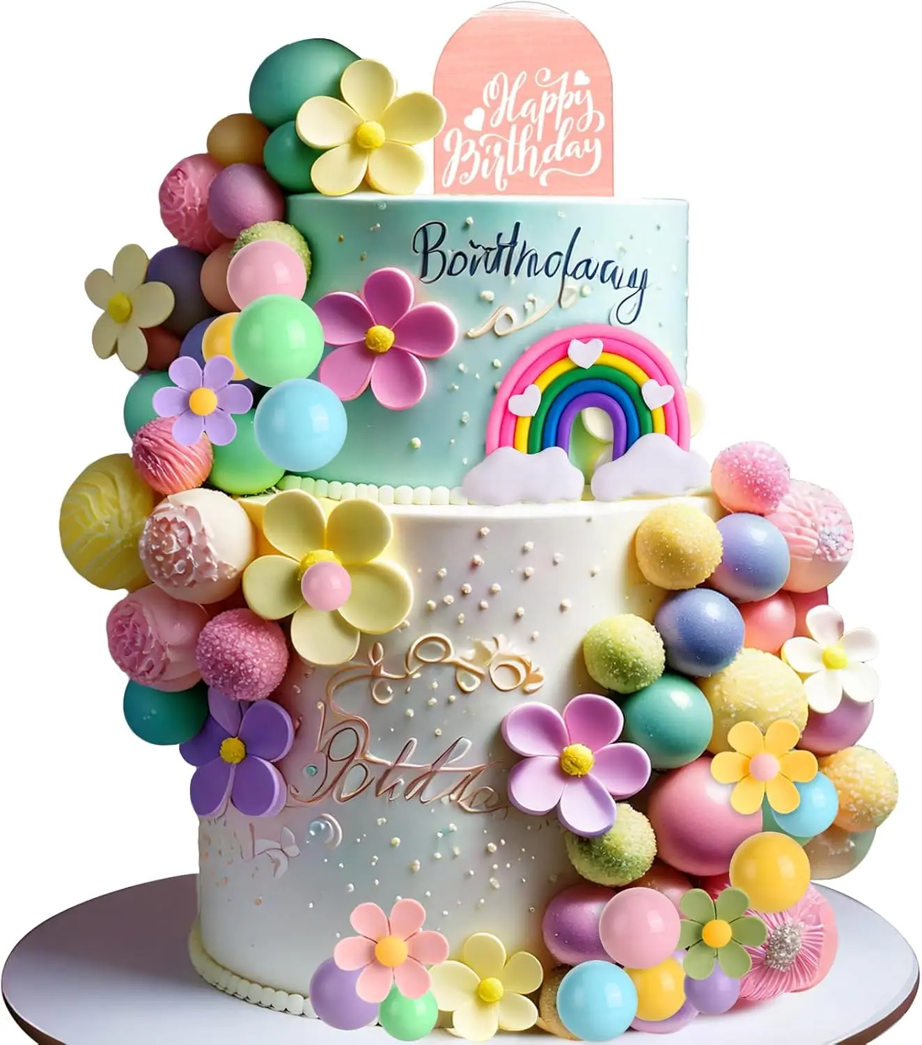 34 Daisy cake decorations, acrylic retro hippie Bohemian rainbow cake decorations, suitable for birthday and wedding decoration
34 Daisy cake decorations, acrylic retro hippie Bohemian rainbow cake decorations, suitable for birthday and wedding decoration