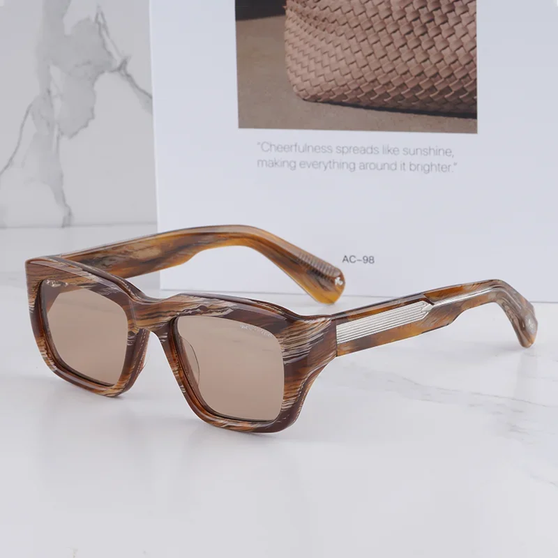WALKER DECADE COLLECTION Vintage Striped Brown Sunglasses for Men Original Luxury Top Quality Thick Acetate Solar Glasses M
WALKER DECADE COLLECTION Vintage Striped Brown Sunglasses for Men Original Luxury Top Quality Thick Acetate Solar Glasses M