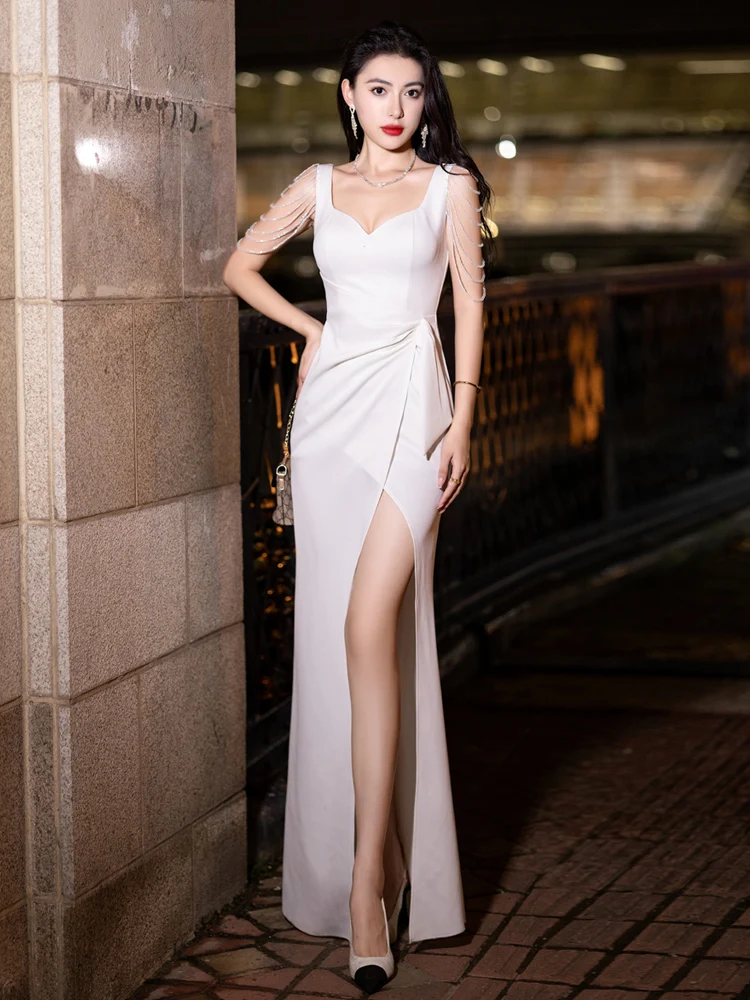 Сексуальное вечернее платье для сауны, массажа ног, спа-процедур, работы в KTV, длинная юбка для ночного клуба, церемоний, женская модная одежда
Сексуальное вечернее платье для сауны, массажа ног, спа-процедур, работы в KTV, длинная юбка для ночного клуба, церемоний, женская модная одежда