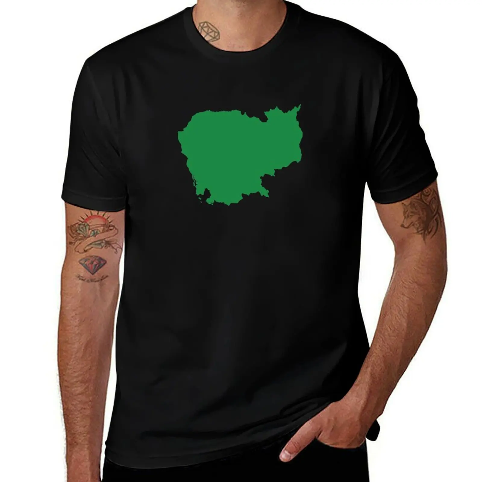Cambodia Love in Green T-Shirt Short sleeve tee summer top T-shirts man luxury designer Men's t-shirts
Cambodia Love in Green T-Shirt Short sleeve tee summer top T-shirts man luxury designer Men's t-shirts
