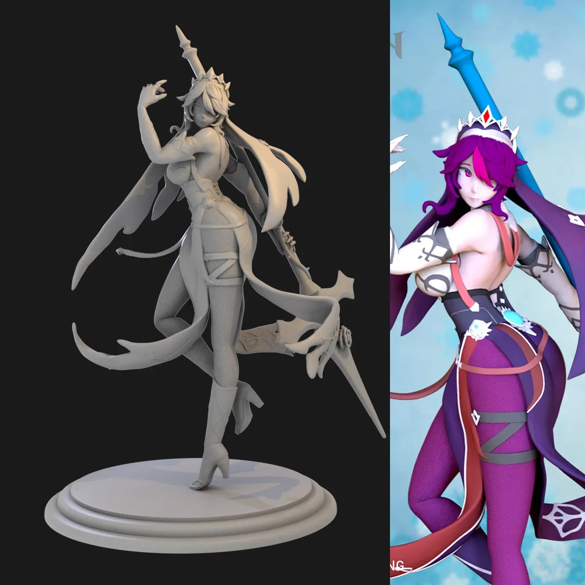 Game animation Genshin Impact Rosalia White Slim 1/24 GK 1/12 handmade 3D printing resin model not painted
Game animation Genshin Impact Rosalia White Slim 1/24 GK 1/12 handmade 3D printing resin model not painted