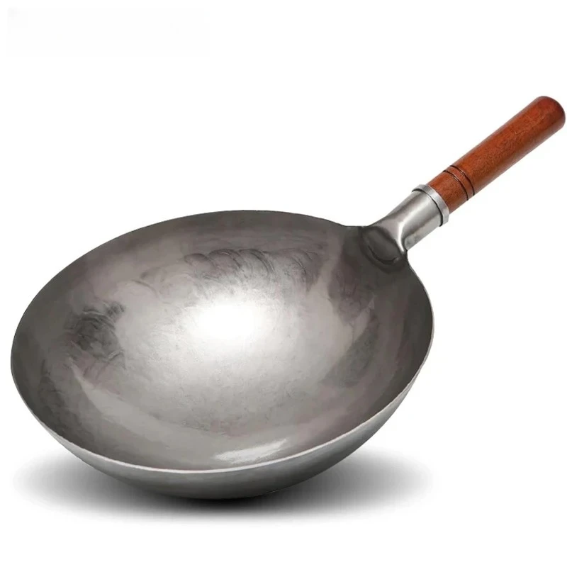 Hand Hammered Traditional Iron Wok No Coating Wooden Handle Non-stick Wok Kitchen Cookware for Gas Induction
Hand Hammered Traditional Iron Wok No Coating Wooden Handle Non-stick Wok Kitchen Cookware for Gas Induction
