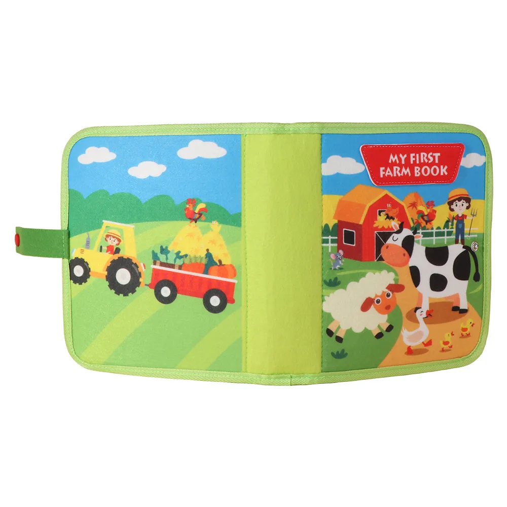 Cartoon Farm Busy Board Life Skills Chemical Fiber Felt Toddlers Montessori Stereoscopic Cute Sensory Education Book
Cartoon Farm Busy Board Life Skills Chemical Fiber Felt Toddlers Montessori Stereoscopic Cute Sensory Education Book