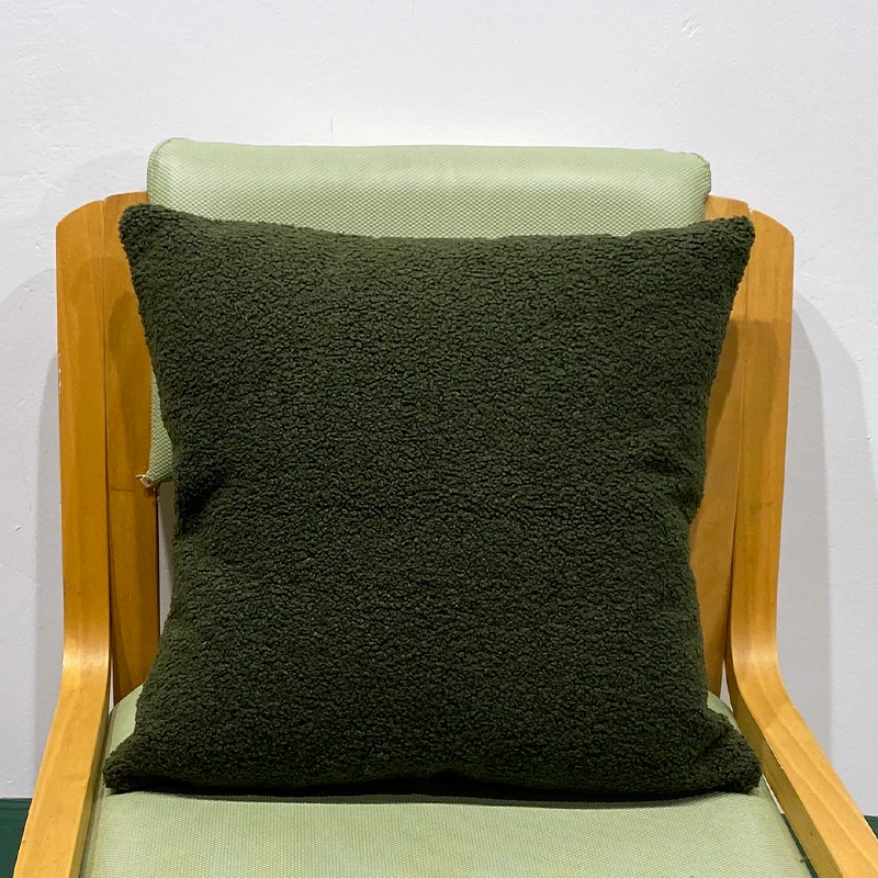 Soft Cushion Covers Teddy Velvet Pillow Cover for Living Home 45x45 Dark Green Sofa Decorative Pillows Nordic Throw Pillowcase
Soft Cushion Covers Teddy Velvet Pillow Cover for Living Home 45x45 Dark Green Sofa Decorative Pillows Nordic Throw Pillowcase