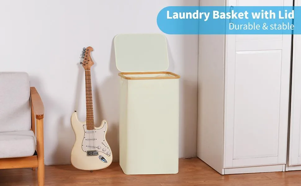 Basket Lid Removable Bag 100L Tall Laundry Hamper With Bamboo Handles Durable Oxford Fabric Easy To Install & Fold
Basket Lid Removable Bag 100L Tall Laundry Hamper With Bamboo Handles Durable Oxford Fabric Easy To Install & Fold