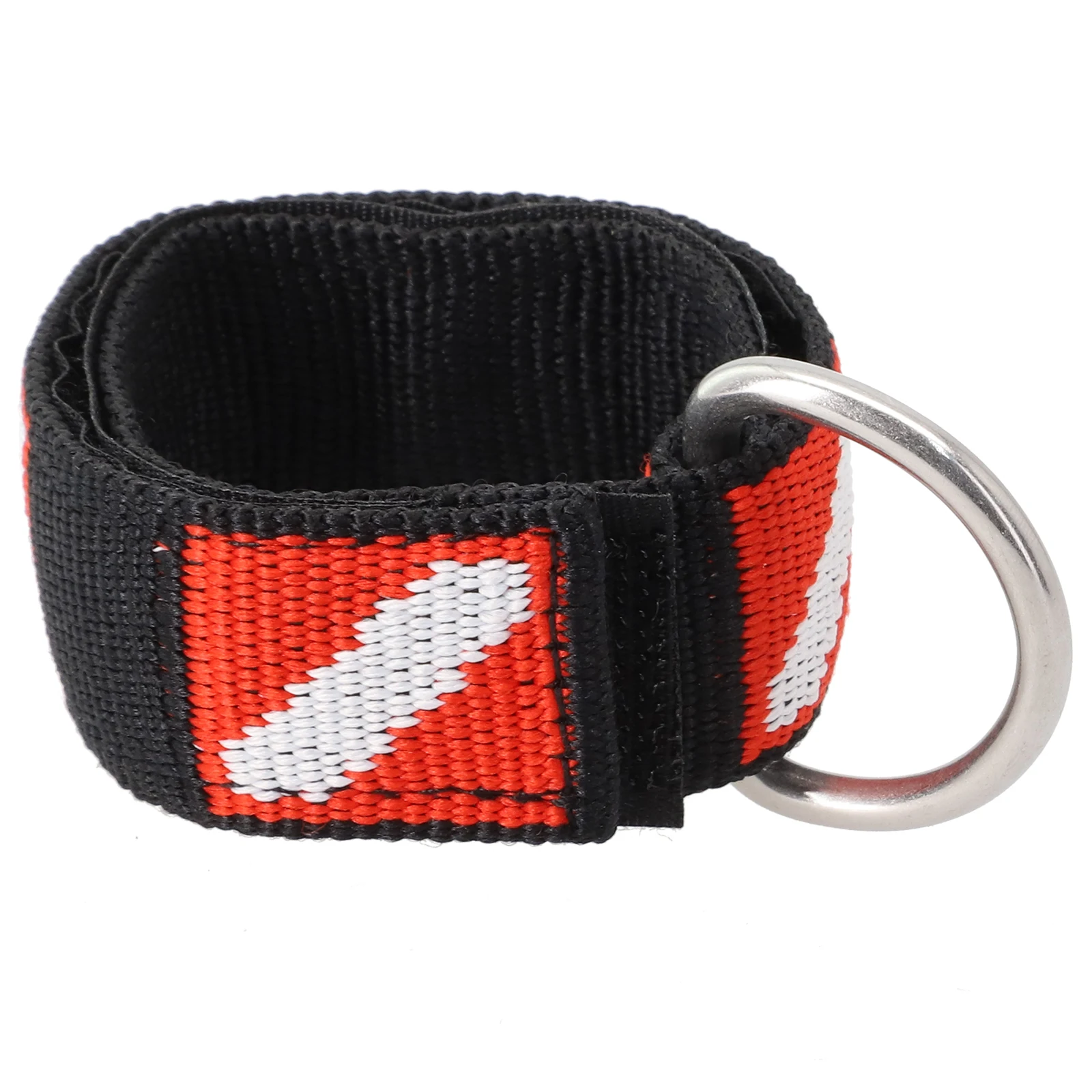 Diving Wrist Strap With Metal Webbing Band Adjustable Black Diving Flag Pattern Easy To Use Nylon Stainless Steel D-Ring
Diving Wrist Strap With Metal Webbing Band Adjustable Black Diving Flag Pattern Easy To Use Nylon Stainless Steel D-Ring