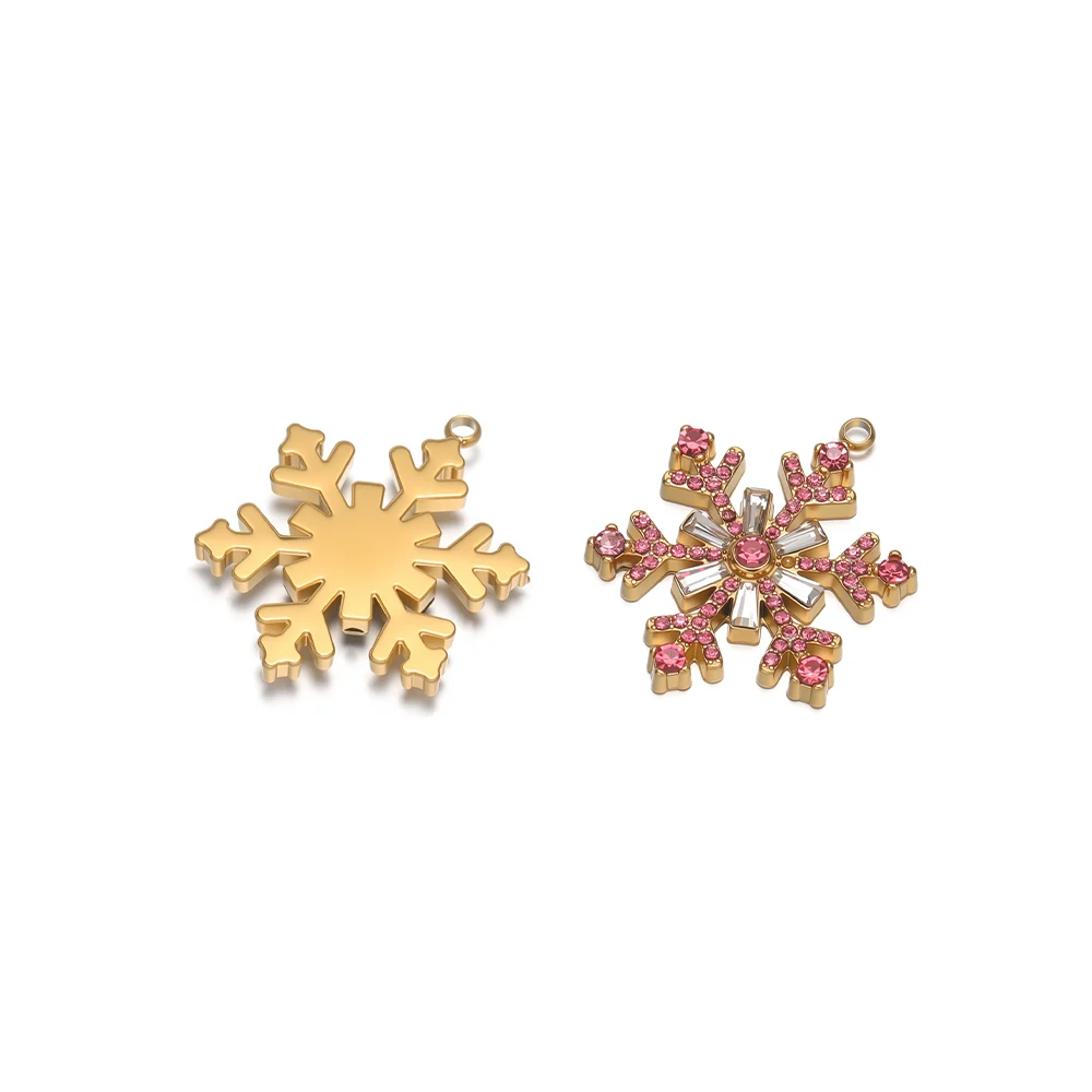 3Pcs Stainless Steel Zirconia Snowflake Charms Gold Necklaces Pendants for Earrings Bracelet Making DIY Cute Jewelry Accessories
3Pcs Stainless Steel Zirconia Snowflake Charms Gold Necklaces Pendants for Earrings Bracelet Making DIY Cute Jewelry Accessories