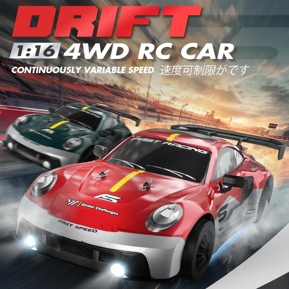 1:16 4WD Remote Control Car Drift Racing High Speed Vehicle Monster 4x4 Sports Trucks Race Cars Model Toy for Kids Adults Gift
1:16 4WD Remote Control Car Drift Racing High Speed Vehicle Monster 4x4 Sports Trucks Race Cars Model Toy for Kids Adults Gift