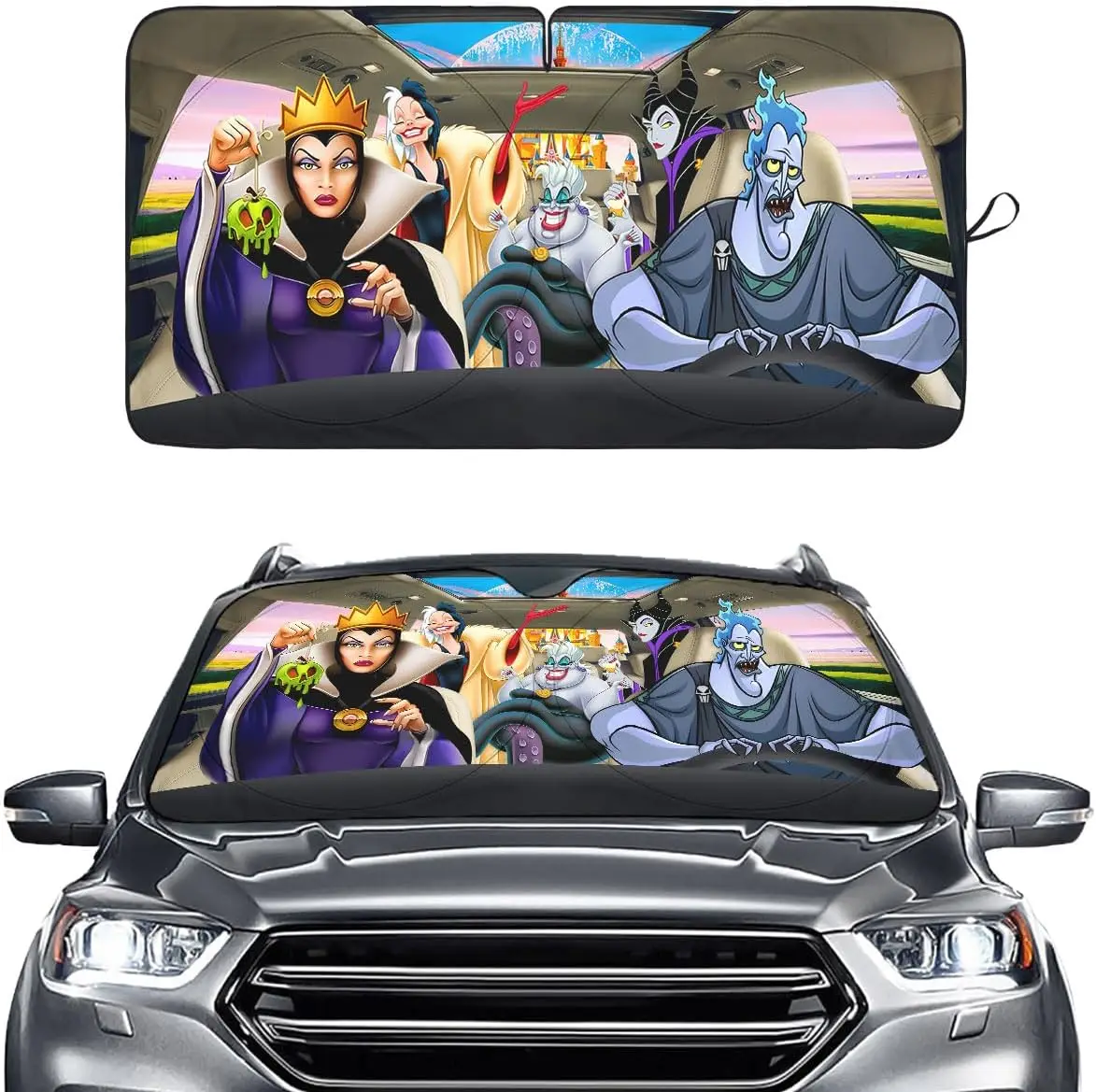 Witch Cartoon Windshield Sun Shade for Car SUV Truck 55x29 Inches, Blocks UV Rays, Christmas Car Decor
Witch Cartoon Windshield Sun Shade for Car SUV Truck 55x29 Inches, Blocks UV Rays, Christmas Car Decor