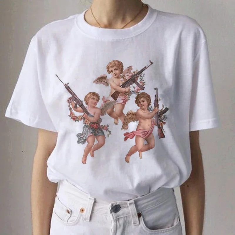 Новые футболки Angel Aesthetic Grunge в стиле Харадзюку, женские футболки с ангелами Kawaii, забавная футболка с героями мультфильмов, модная футболка 90-х годов, женские футболки Ulzzang
Новые футболки Angel Aesthetic Grunge в стиле Харадзюку, женские футболки с ангелами Kawaii, забавная футболка с героями мультфильмов, модная футболка 90-х годов, женские футболки Ulzzang