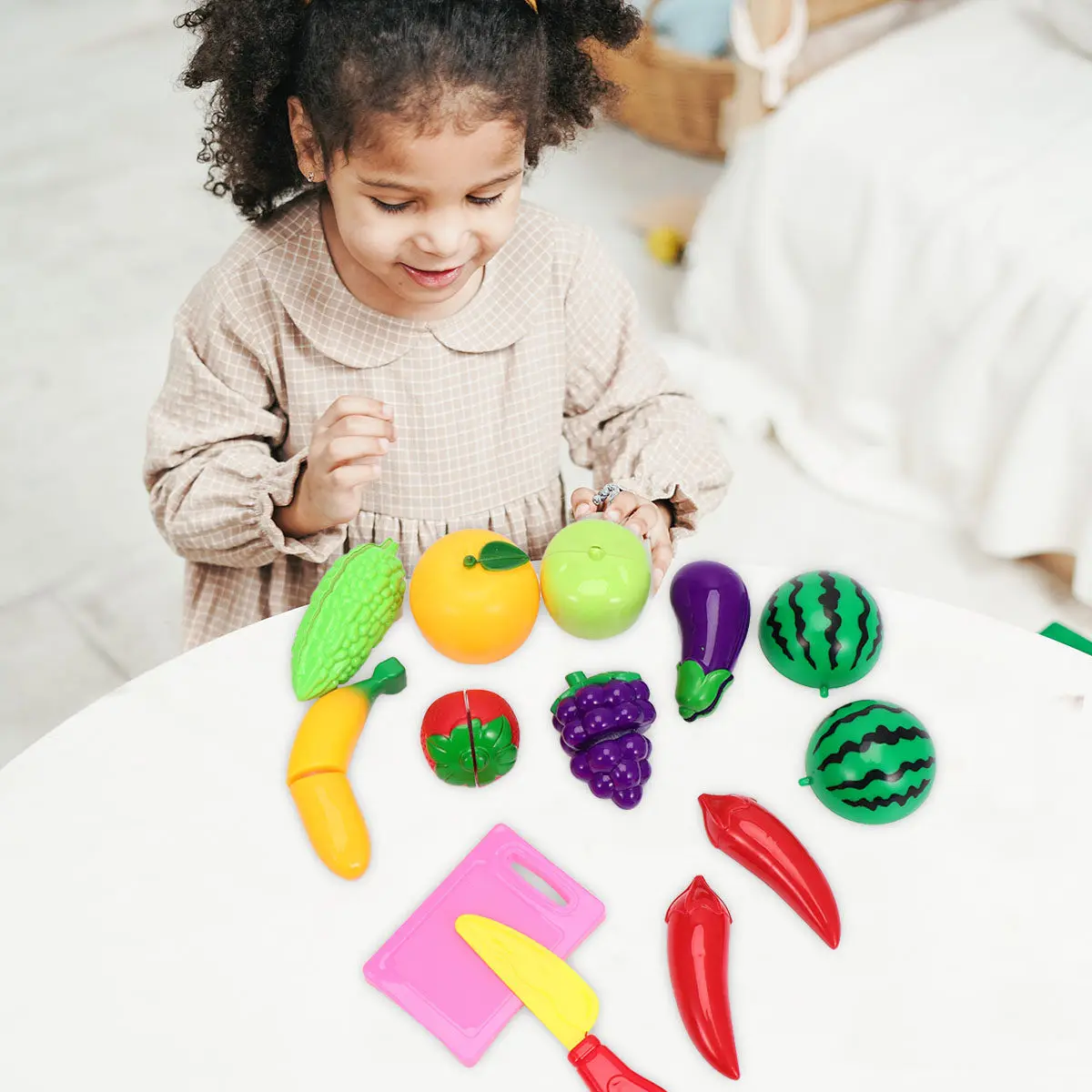 1Set Cutting Food Play Set Plastic Birthday Party Cutting Pretend Food Play Set Assorted Color Educational Gift Develop
1Set Cutting Food Play Set Plastic Birthday Party Cutting Pretend Food Play Set Assorted Color Educational Gift Develop
