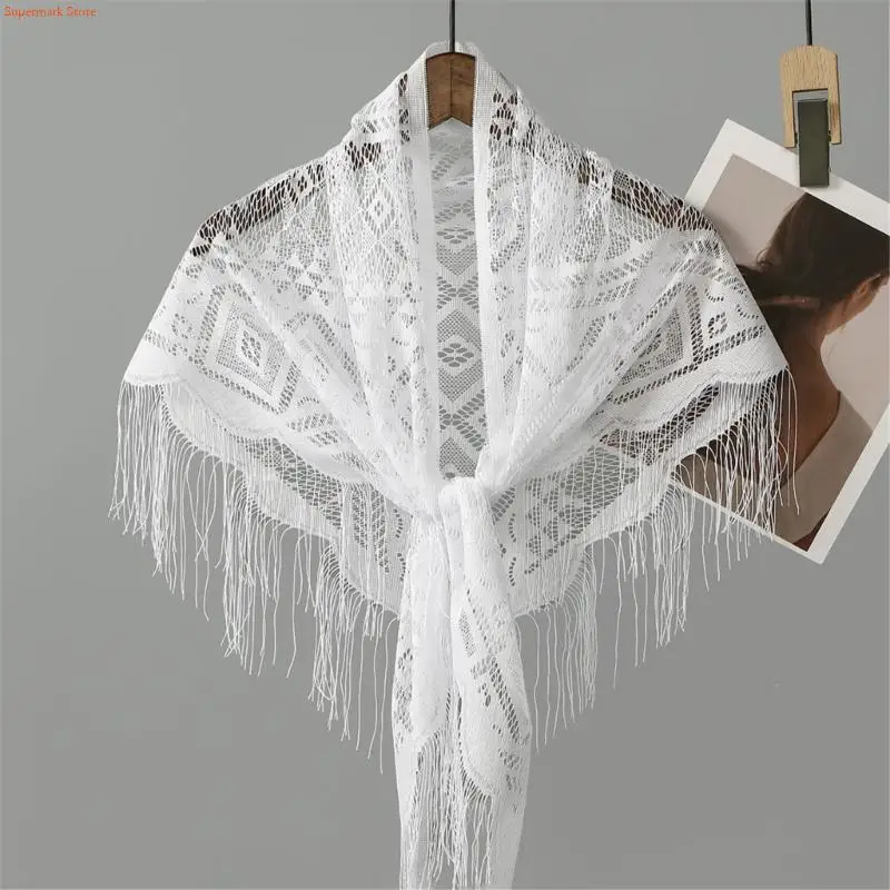 Q5WE Шаль Кружевной модный шарф Мягкая мантилья идеально подходит для круглогодичного ношения
Q5WE Шаль Кружевной модный шарф Мягкая мантилья идеально подходит для круглогодичного ношения