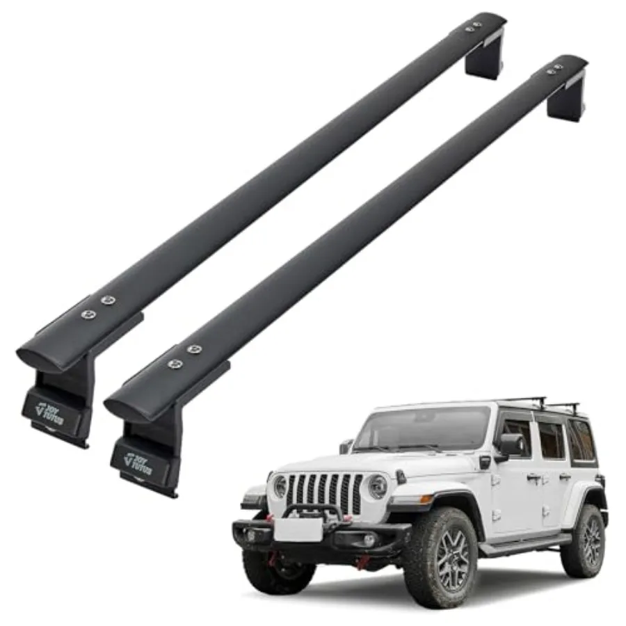 Roof Rack Cross Bars Compatible with 2007-2026 Wrangler JK JL Gladiator JT Only for Hard Top 550 LBS Roof Top Crossbars Luggage
Roof Rack Cross Bars Compatible with 2007-2026 Wrangler JK JL Gladiator JT Only for Hard Top 550 LBS Roof Top Crossbars Luggage