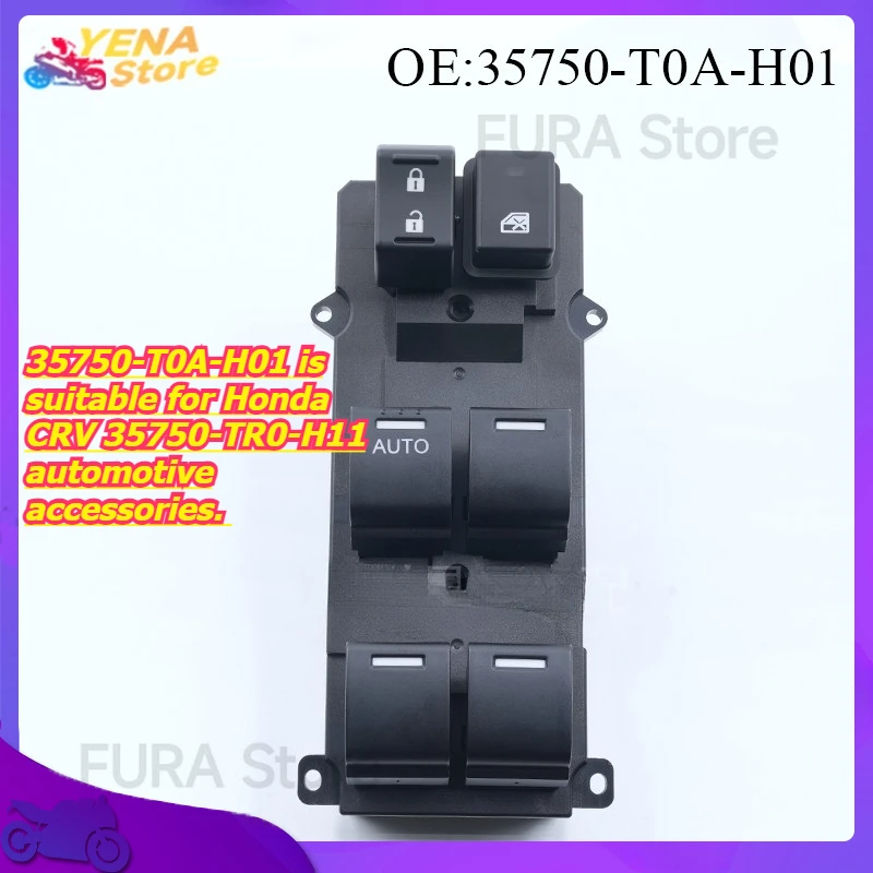 Power window control switch button 35750-T0A-H01 is suitable for Honda CRV 35750-TR0-H11 automotive accessories.
Power window control switch button 35750-T0A-H01 is suitable for Honda CRV 35750-TR0-H11 automotive accessories.
