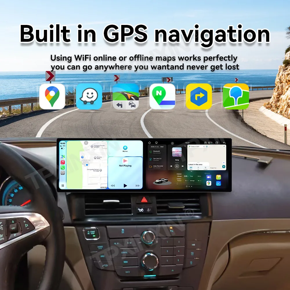 Android 15 Car Multimedia Player For Buick Regal 2009-2013 Auto Radio GPS Navigation Stereo 18.2 Inch Touch Screen Carplay HiCar
Android 15 Car Multimedia Player For Buick Regal 2009-2013 Auto Radio GPS Navigation Stereo 18.2 Inch Touch Screen Carplay HiCar