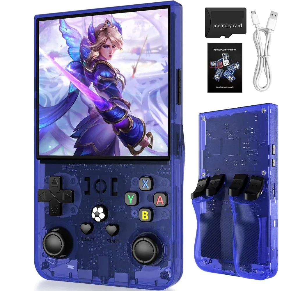 WDYQJE R36MAX Handheld Game Console Devices Open Source Retro Gaming Portable Video Linux System 4.0 Inch Game Player Machine
WDYQJE R36MAX Handheld Game Console Devices Open Source Retro Gaming Portable Video Linux System 4.0 Inch Game Player Machine