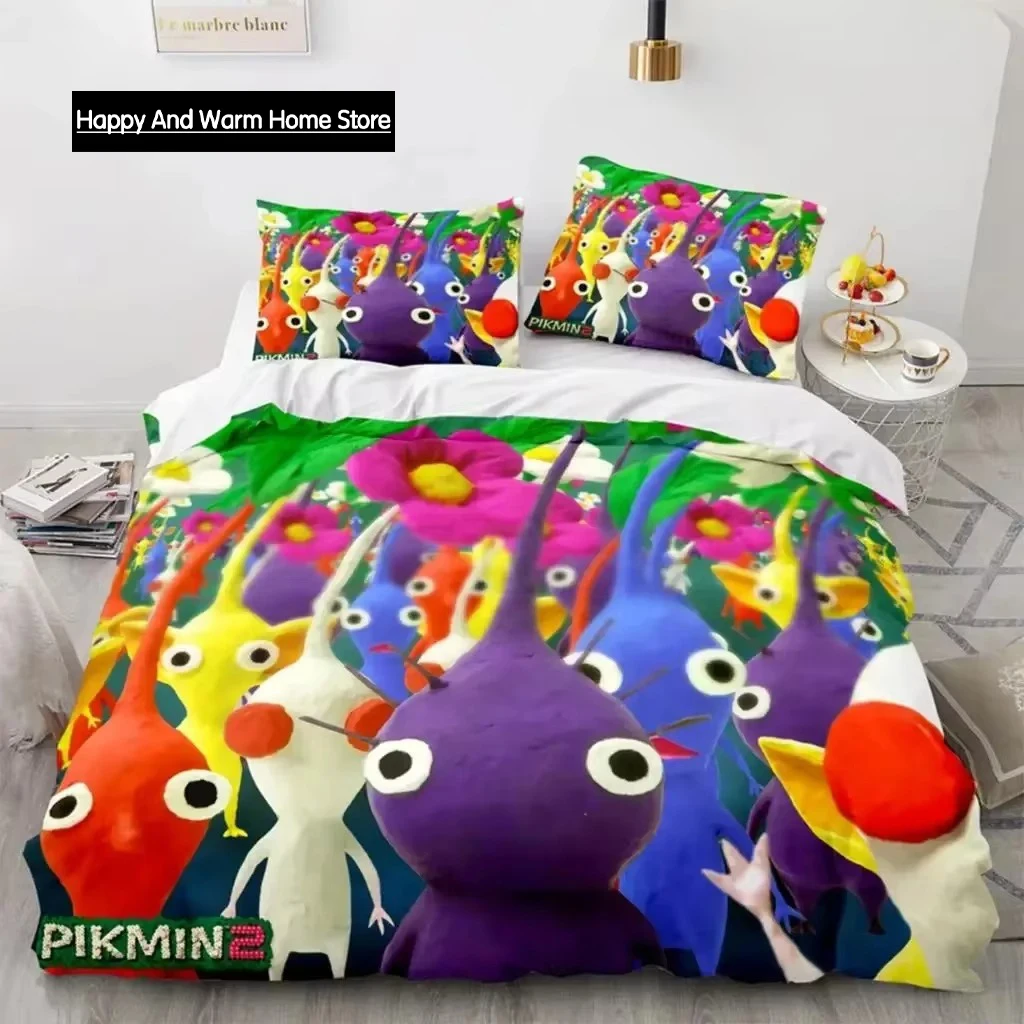 Комплект постельного белья Pikmin с героями мультфильмов для мальчиков и девочек, пододеяльник размера Twin Queen, наволочка, кровать для мальчиков и взрослых, модный домашний текстиль, текстиль
Комплект постельного белья Pikmin с героями мультфильмов для мальчиков и девочек, пододеяльник размера Twin Queen, наволочка, кровать для мальчиков и взрослых, модный домашний текстиль, текстиль