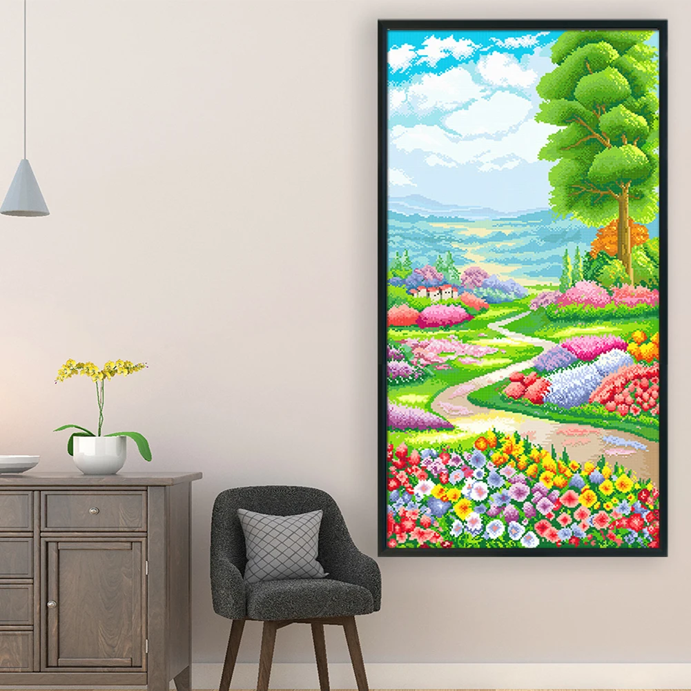 Secret Garden Printed Cross Stitch Kit 50x90cm DIY 11CT Thread Art Needlework (B)
Secret Garden Printed Cross Stitch Kit 50x90cm DIY 11CT Thread Art Needlework (B)