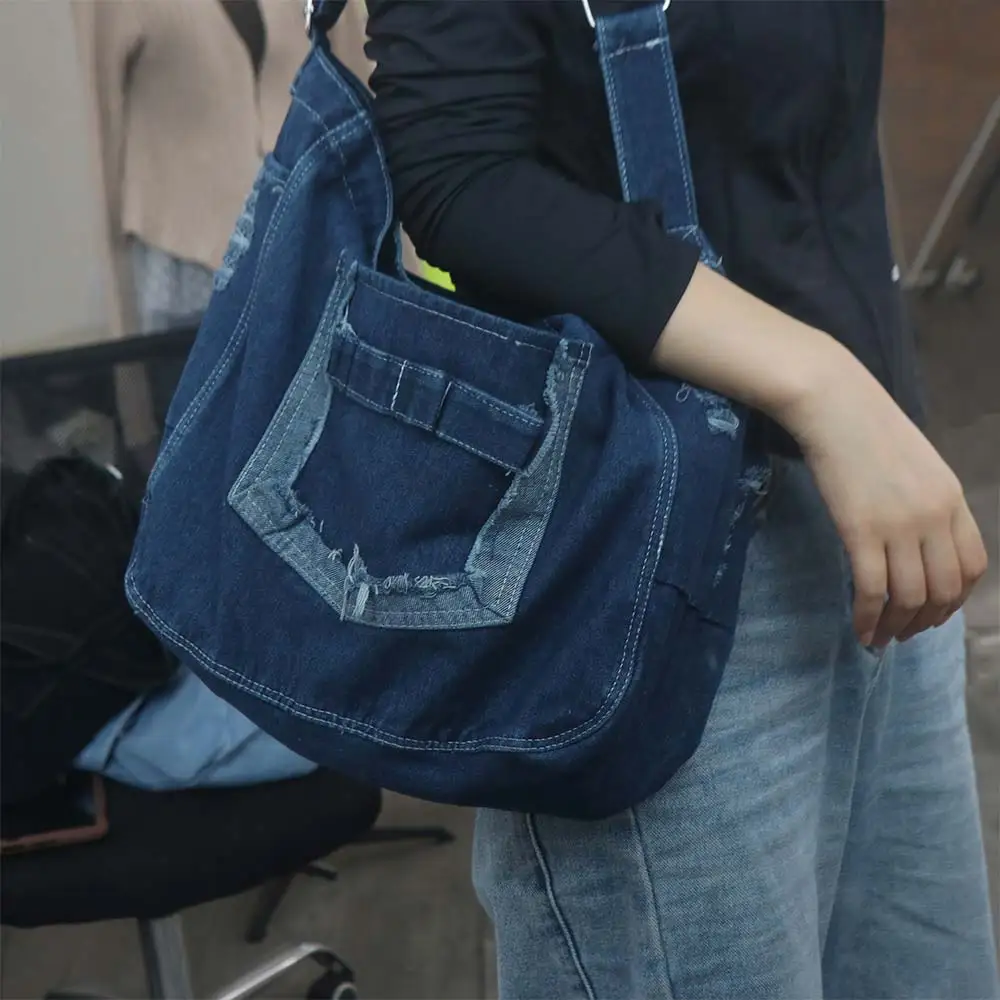 Повседневная винтажная джинсовая сумка на плечо, большая вместительная сумка через плечо с несколькими карманами, универсальные сумки-ранцы для путешествий для девочек
Повседневная винтажная джинсовая сумка на плечо, большая вместительная сумка через плечо с несколькими карманами, универсальные сумки-ранцы для путешествий для девочек