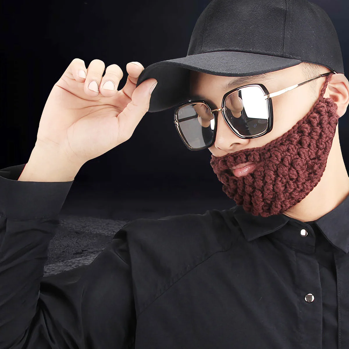 1pc Warm Mustache Mask Knitting Beard Crochet Goatee For Winter Wear Face Protective Mask Unisex Novelty Decor Xmas Gift
1pc Warm Mustache Mask Knitting Beard Crochet Goatee For Winter Wear Face Protective Mask Unisex Novelty Decor Xmas Gift