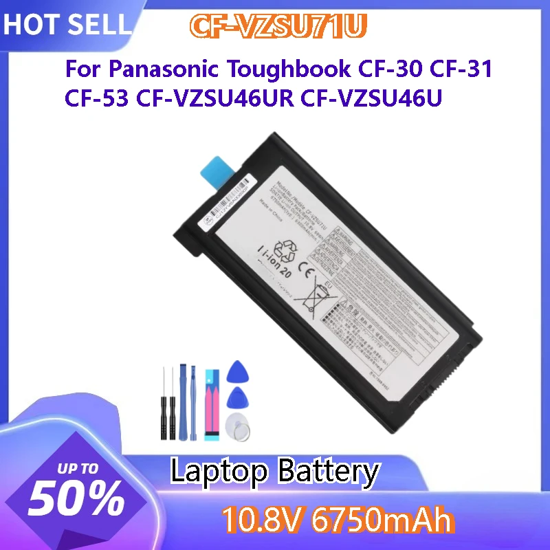 Для Panasonic Toughbook CF-VZSU46UR CF-VZSU46U CF-30 CF-31 CF-53 Совершенно новый аккумулятор для ноутбука 10,8 В 6750 мАч CF-VZSU72U CF-VZSU71U
Для Panasonic Toughbook CF-VZSU46UR CF-VZSU46U CF-30 CF-31 CF-53 Совершенно новый аккумулятор для ноутбука 10,8 В 6750 мАч CF-VZSU72U CF-VZSU71U