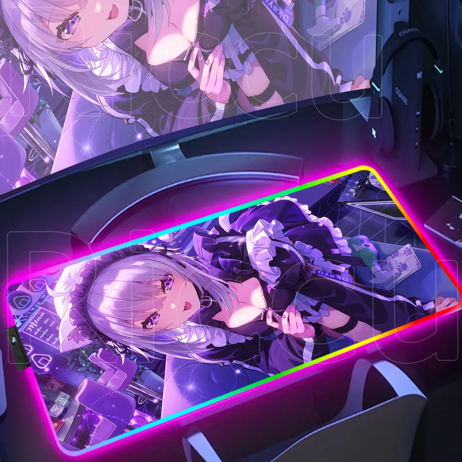 XXL PC Computer Keyboard Mat RGB Anime Kawaii Nekomata Okayu Mousepad Lock Edge Rubber Base Washable Hololive Laptop Desk Carpet
XXL PC Computer Keyboard Mat RGB Anime Kawaii Nekomata Okayu Mousepad Lock Edge Rubber Base Washable Hololive Laptop Desk Carpet