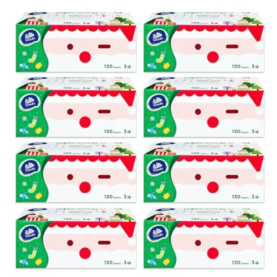 3-Ply Ultra Care Facial Tissues, Cute Edition, Festive Holiday Boxes, 130 Tissues/Box, 8 Flat Boxes, Ultra Soft and Gentle for
3-Ply Ultra Care Facial Tissues, Cute Edition, Festive Holiday Boxes, 130 Tissues/Box, 8 Flat Boxes, Ultra Soft and Gentle for