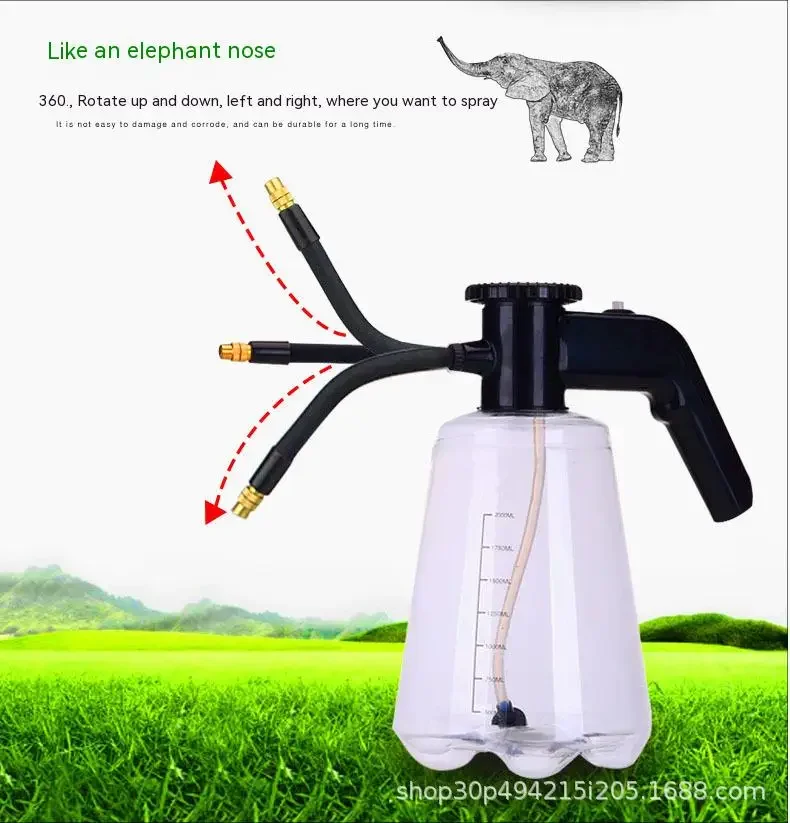 2L Transparent Garden Electric Sprayer with Long Mouth Nozzle High Pressure Spray Bottle Gardening Flower Watering Can Water Pot
2L Transparent Garden Electric Sprayer with Long Mouth Nozzle High Pressure Spray Bottle Gardening Flower Watering Can Water Pot